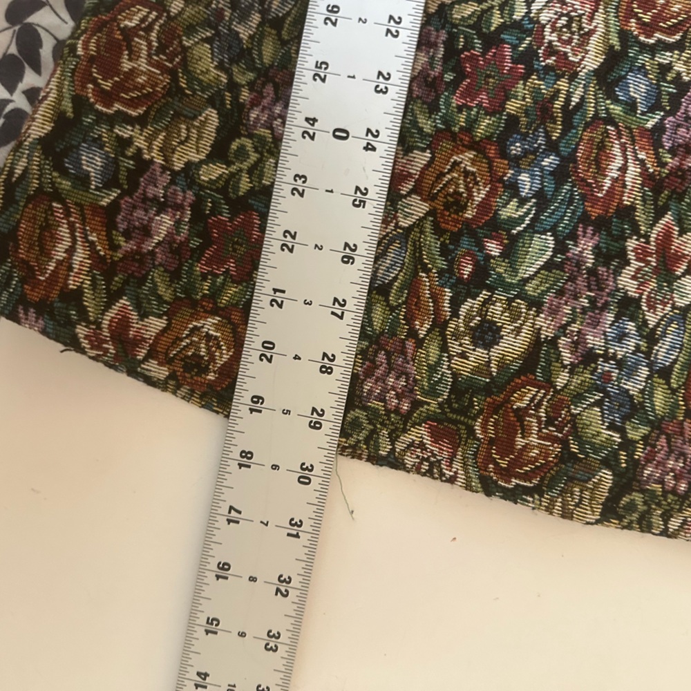 Dolls Kill Floral Tapestry Mini Dress with Green Velvet Ties - Picture 14 of 16